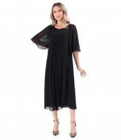 Elegant veil midi dress