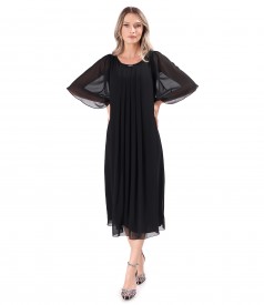 Elegant veil midi dress