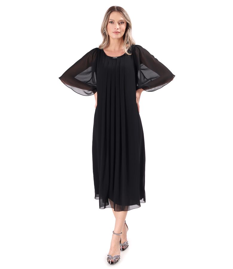 Elegant veil midi dress