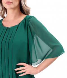 Elegant veil midi dress