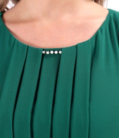 Elegant veil midi dress