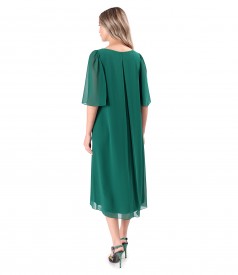 Elegant veil midi dress