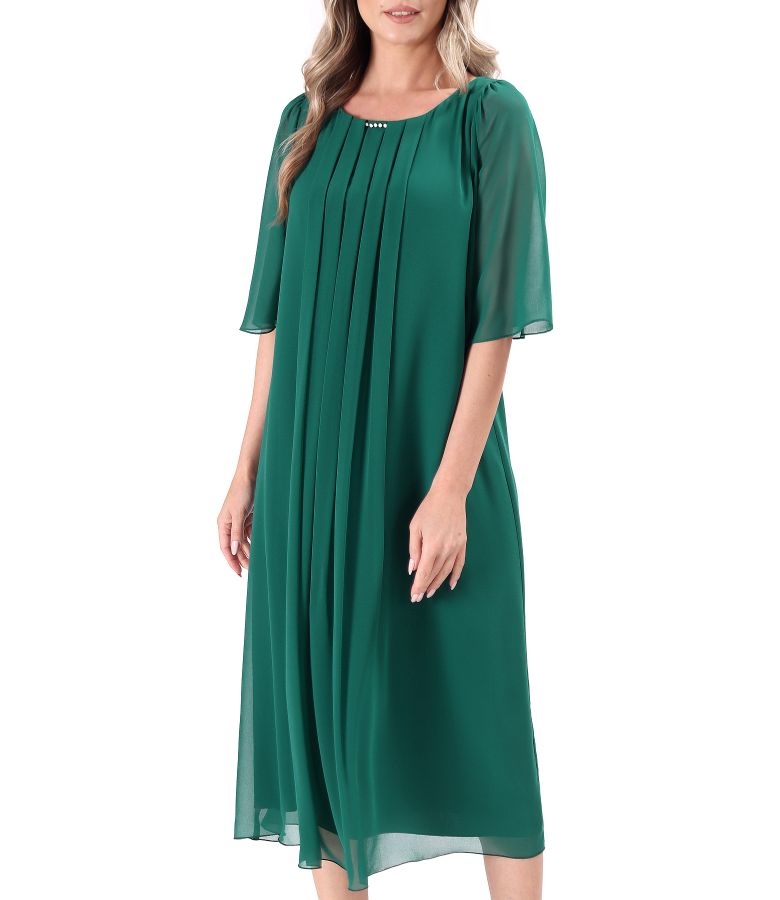Elegant veil midi dress