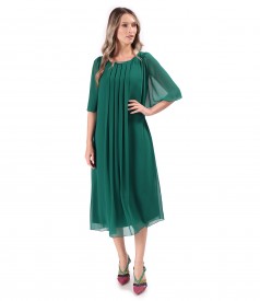Elegant veil midi dress