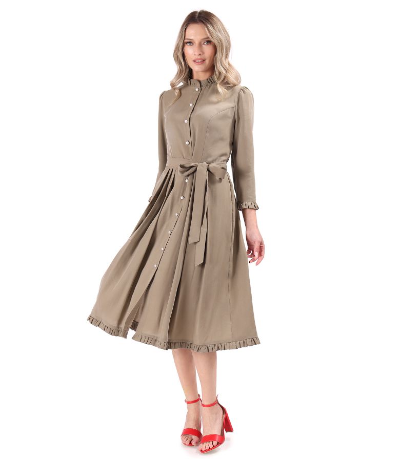 Elegant viscose shirt dress