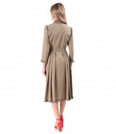 Elegant viscose shirt dress