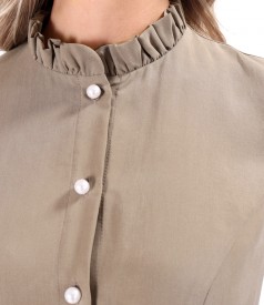 Elegant viscose shirt dress