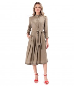 Elegant viscose shirt dress