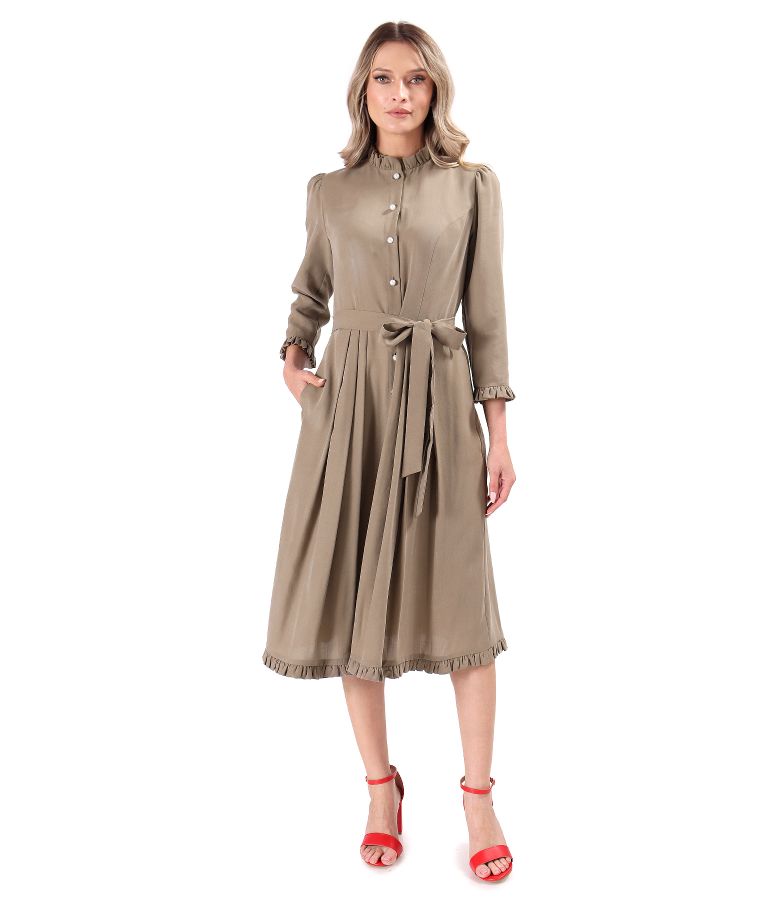 Elegant viscose shirt dress