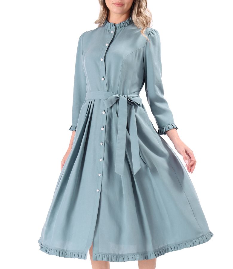Elegant viscose shirt dress