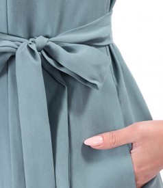 Elegant viscose shirt dress