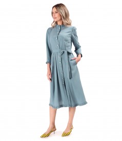 Elegant viscose shirt dress