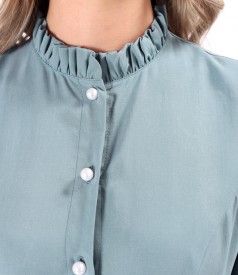 Elegant viscose shirt dress