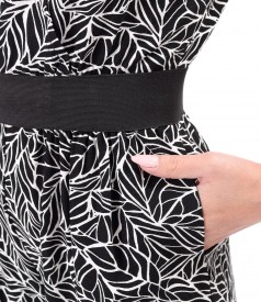 Midi jumpsuit made of viscose with linen