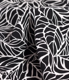 Midi jumpsuit made of viscose with linen