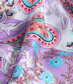 Dress printed with paisley motifs