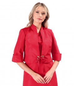 Elegant taffeta bolero
