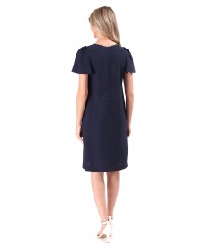 Elegant dress with short wide sleeves