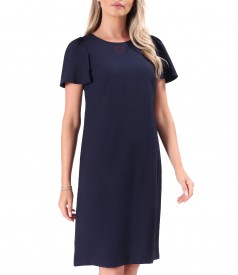 Elegant dress with short wide sleeves