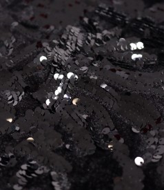 Veil dress with sequins corsage