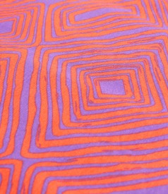 Midi dress printed with geometric motifs