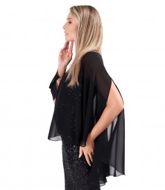 Elegant veil cape