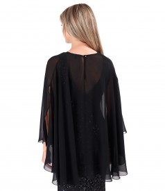 Elegant veil cape