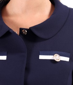 Elegant jacket with decorative buttons
