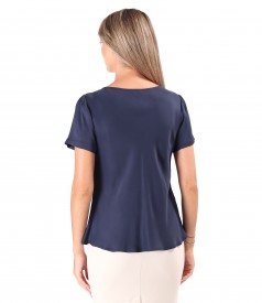 Elegant viscose satin blouse