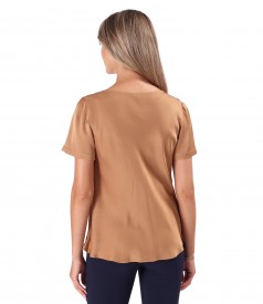 Elegant viscose satin blouse