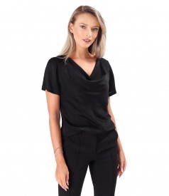 Elegant viscose satin blouse