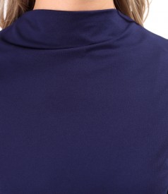Midi dress in elastic viscose jersey