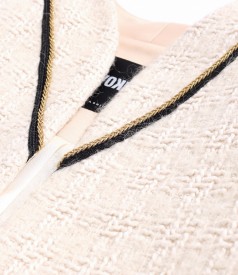 Elegant jacket made of virgin wool and alpaca