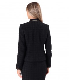 Elegant jacket made of virgin wool and alpaca