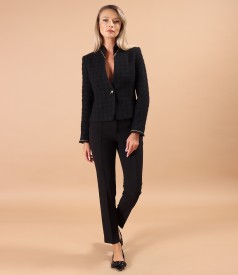 Elegant jacket made of virgin wool and alpaca