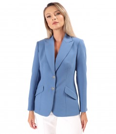 Office jacket made of elastic fabric with viscose