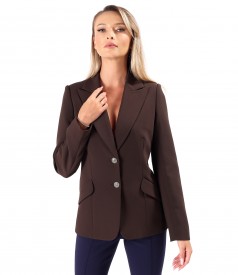 Office jacket made of elastic fabric with viscose