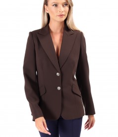 Office jacket made of elastic fabric with viscose
