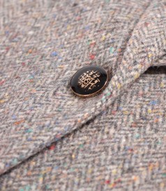 Office jacket made of wool fabric