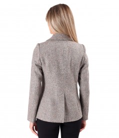Office jacket made of wool fabric