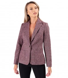 Office jacket made of wool fabric