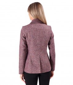 Office jacket made of wool fabric