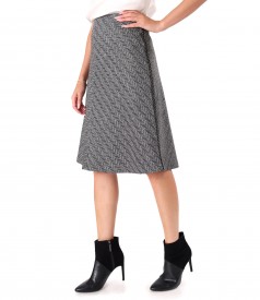 Flared skirt made of cotton