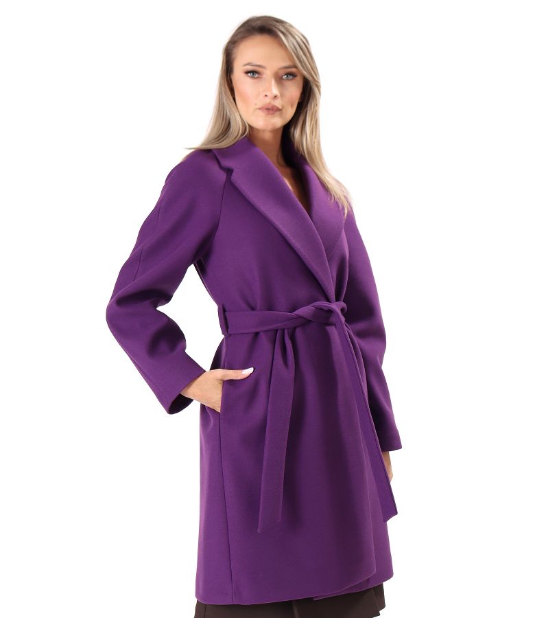 Overcoat made of thick fabric