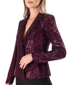 Elegant sequin jacket